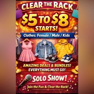 Silvia @Silesc1 $5 to $8 Start Solo Show!  Clothes, Shoes, Accessories